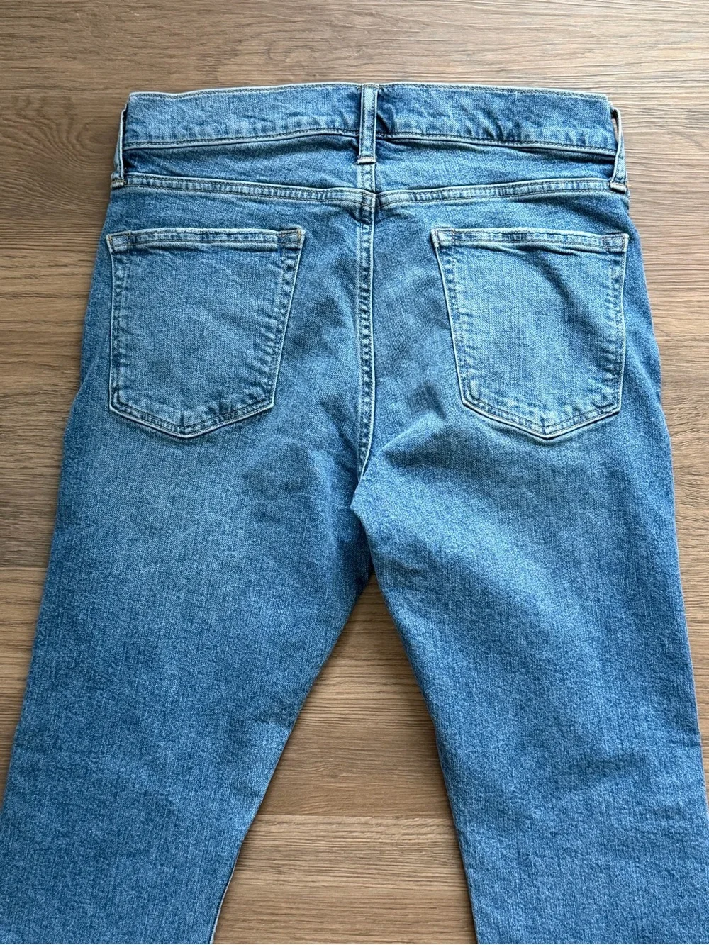 J.Crew 770 Stretch Jeans Mens 29x30 Straight Fit Tapered Blue Denim
